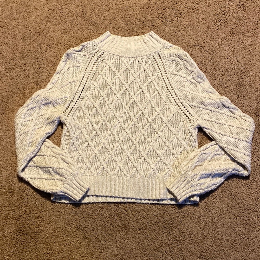 American Eagle sweater, size medium, color cream/white